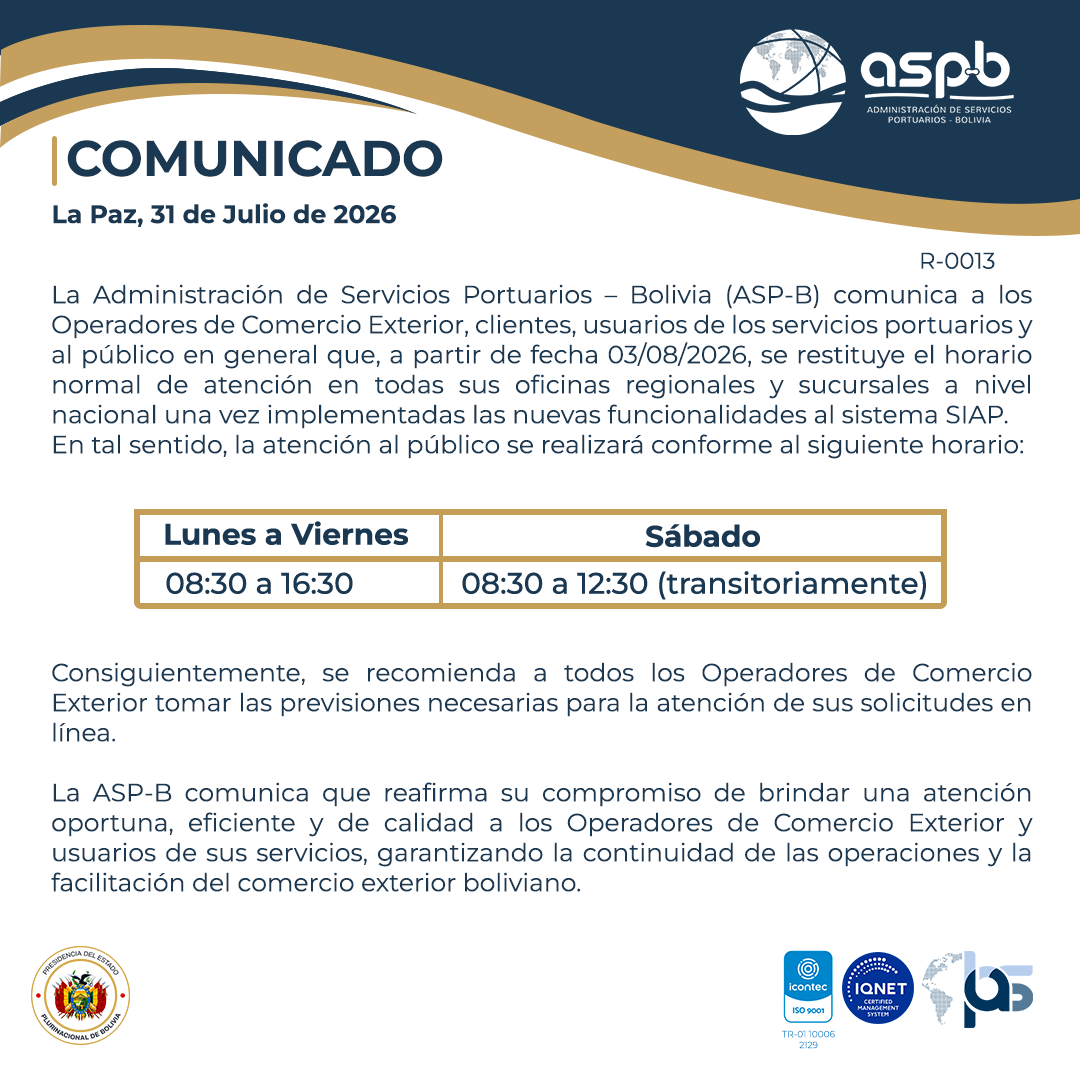 Comunicado 31 de julio