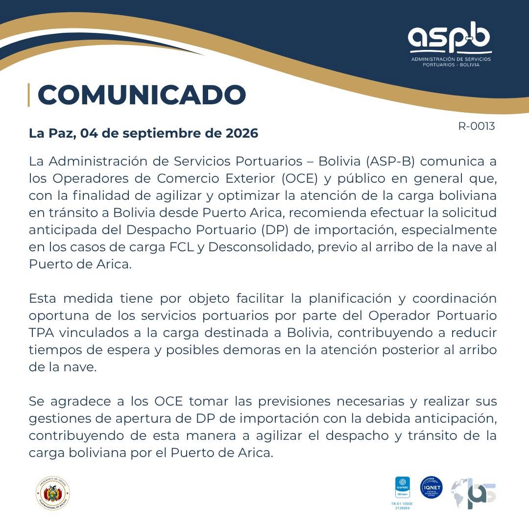 Comunicado 4 de septiembre
